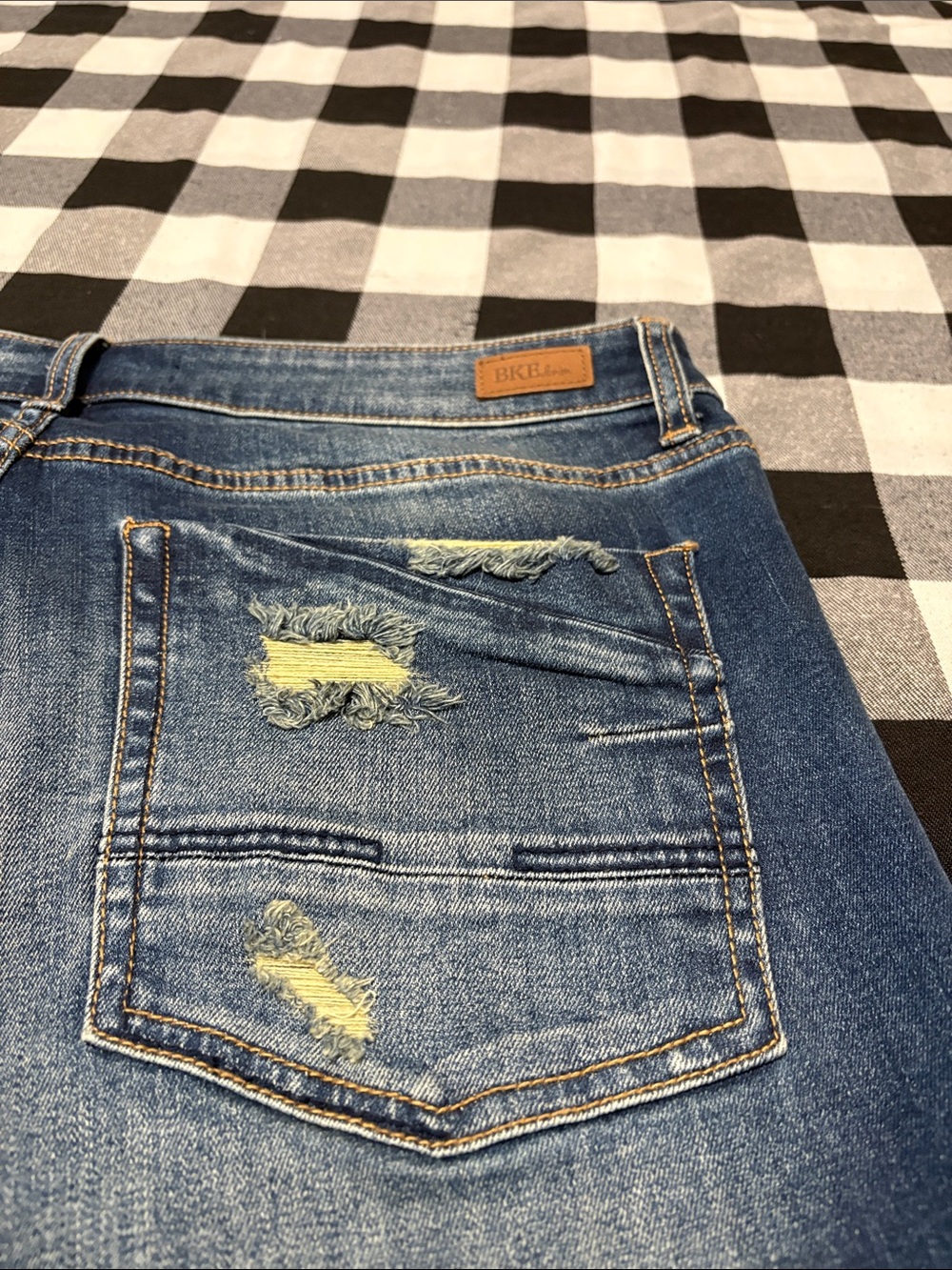 Buckle BKE Gabby Curvy Fit High Rise Straight Jean 32 x 33.5 cuffed/ 35 unrolled - Picture 8 of 12